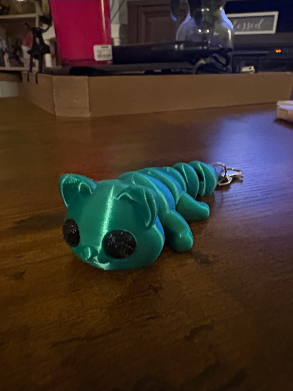 3D Print Cat Fidget Toy Keychain